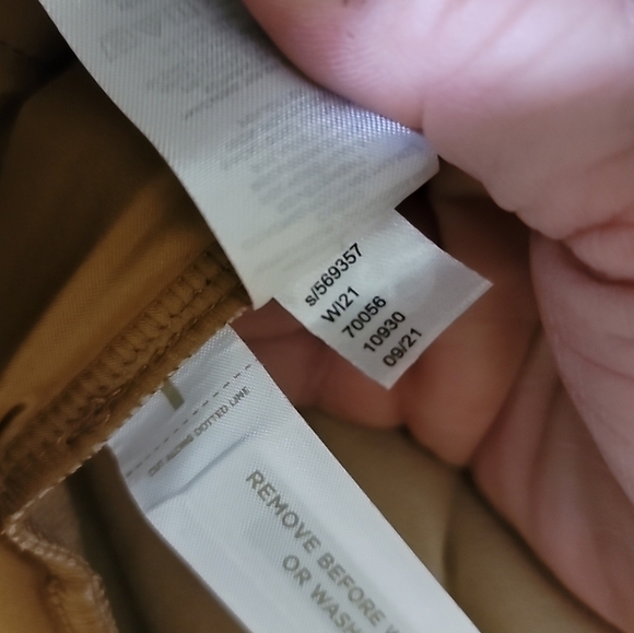 Loft Pull On Slim Pants in Faux Leather in Caramel Tan XL Elastic Waist - Picture 8 of 8